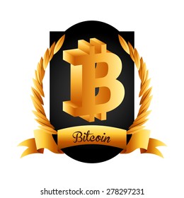 bit coin design, vector illustration eps10 graphic 