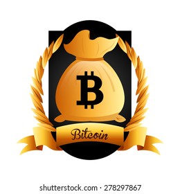 bit coin design, vector illustration eps10 graphic 