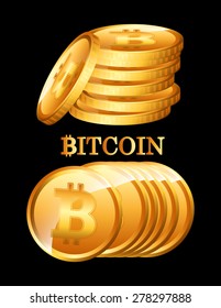 bit coin design, vector illustration eps10 graphic 