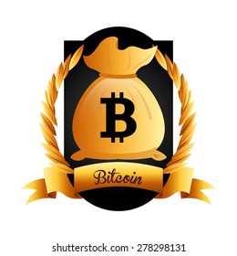 bit coin design, vector illustration eps10 graphic 