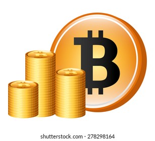bit coin design, vector illustration eps10 graphic 