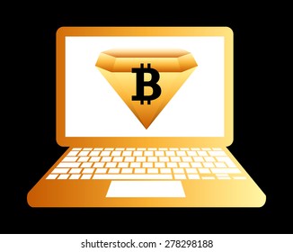 bit coin design, vector illustration eps10 graphic 