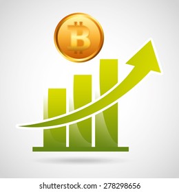 bit coin design, vector illustration eps10 graphic 