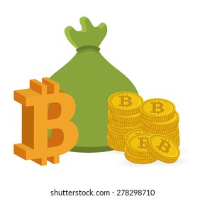bit coin design, vector illustration eps10 graphic 