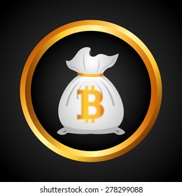 bit coin design, vector illustration eps10 graphic 