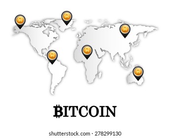 bit coin design, vector illustration eps10 graphic 