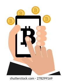 bit coin design, vector illustration eps10 graphic 