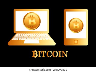 bit coin design, vector illustration eps10 graphic 