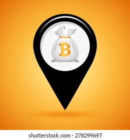 bit coin design, vector illustration eps10 graphic 