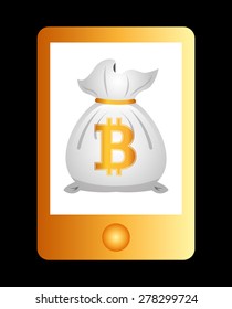 bit coin design, vector illustration eps10 graphic 