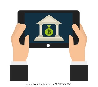 bit coin design, vector illustration eps10 graphic 
