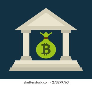 bit coin design, vector illustration eps10 graphic 