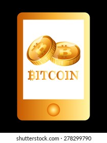 bit coin design, vector illustration eps10 graphic 