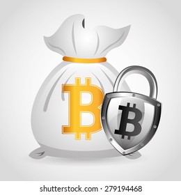 bit coin design, vector illustration eps10 graphic 