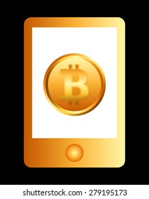 bit coin design, vector illustration eps10 graphic 