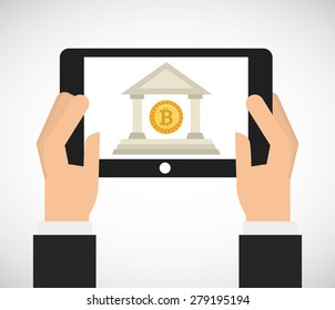 bit coin design, vector illustration eps10 graphic 