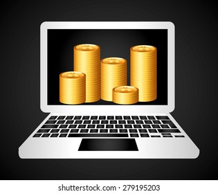 bit coin design, vector illustration eps10 graphic 