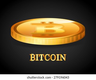 bit coin design, vector illustration eps10 graphic 