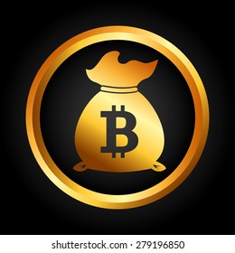 bit coin design, vector illustration eps10 graphic 