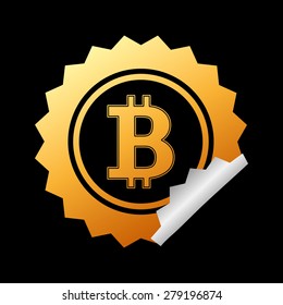 bit coin design, vector illustration eps10 graphic 