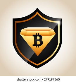 bit coin design, vector illustration eps10 graphic 