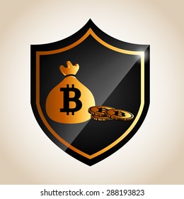 bit coin design, vector illustration eps10 graphic 