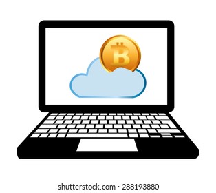 bit coin design, vector illustration eps10 graphic 