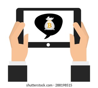bit coin design, vector illustration eps10 graphic 