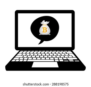 bit coin design, vector illustration eps10 graphic 