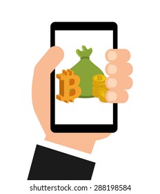 bit coin design, vector illustration eps10 graphic 