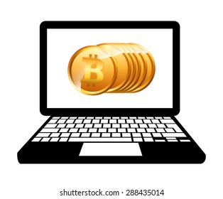 bit coin design, vector illustration eps10 graphic 