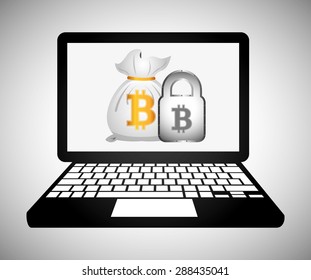 bit coin design, vector illustration eps10 graphic 