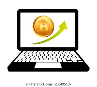 bit coin design, vector illustration eps10 graphic 