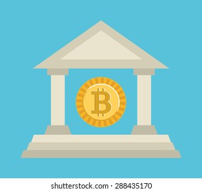 bit coin design, vector illustration eps10 graphic 