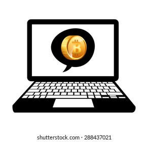 bit coin design, vector illustration eps10 graphic 