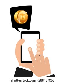 bit coin design, vector illustration eps10 graphic 