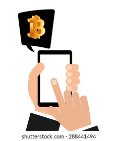 bit coin design, vector illustration eps10 graphic 