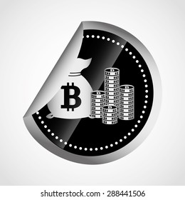 bit coin design, vector illustration eps10 graphic 
