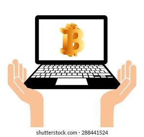 bit coin design, vector illustration eps10 graphic 
