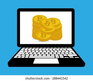 bit coin design, vector illustration eps10 graphic 