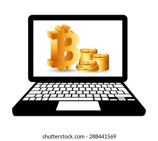 bit coin design, vector illustration eps10 graphic 