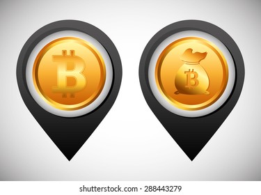 bit coin design, vector illustration eps10 graphic 