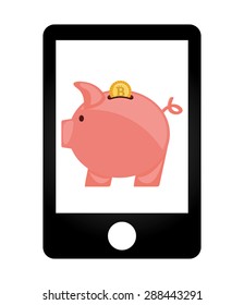 bit coin design, vector illustration eps10 graphic 
