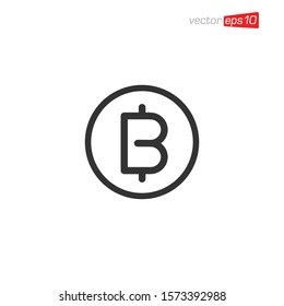 Bit coin Icon Symbol Design Vector