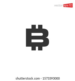 Bit coin Icon Symbol Design Vector