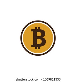 Bit coin icon template
