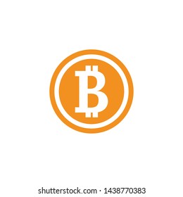 Bit coin icon template vector design 