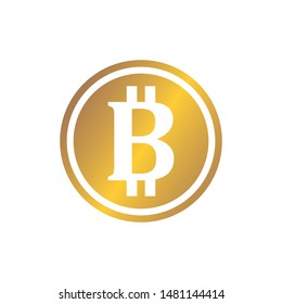 bit coin icon vector illustration design template