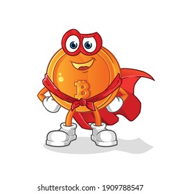 bit coin swat the fly character. cartoon mascot vector