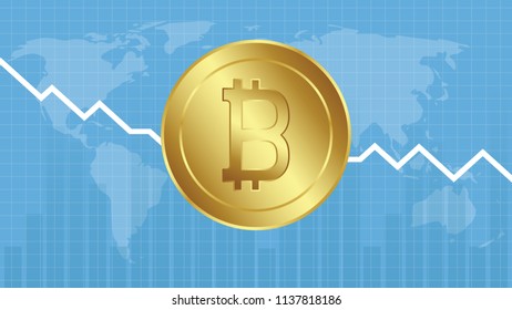 Bit coin vector. business wallpaper. vector. free space for text.